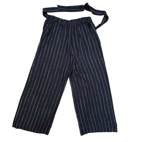 Aritzia Wilfred Faun Wide Leg Pants MED High Waist Pull-On Lagenlook Cottagecore - Picture 4 of 16